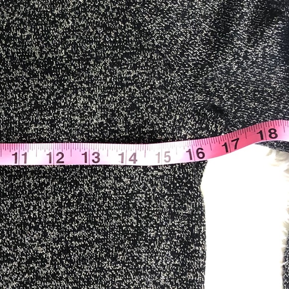 Jones new york women’s Sz L black silver  blouse - Picture 7 of 8